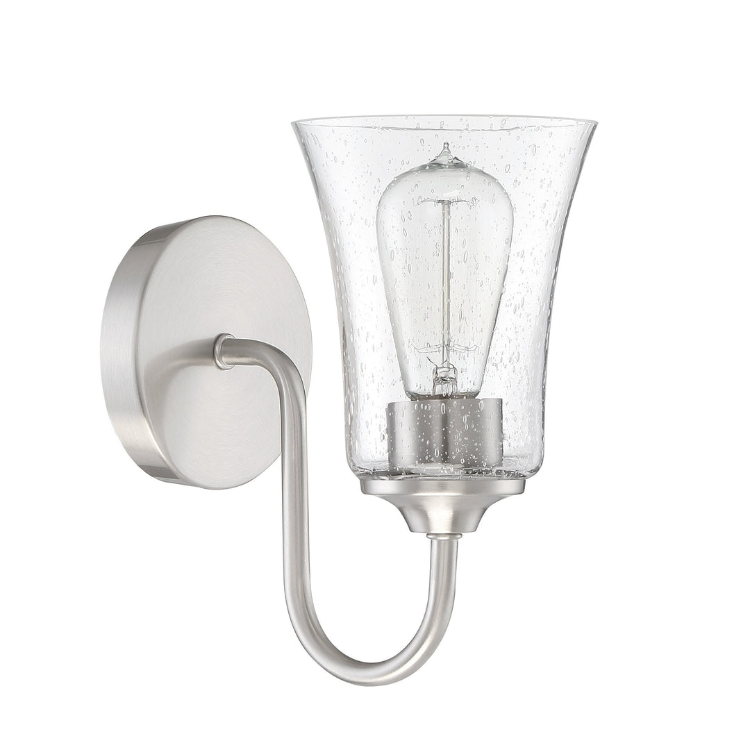 CRAFTMADE Gwyneth 1 Light Wall Sconce in Brushed Polished Nickel