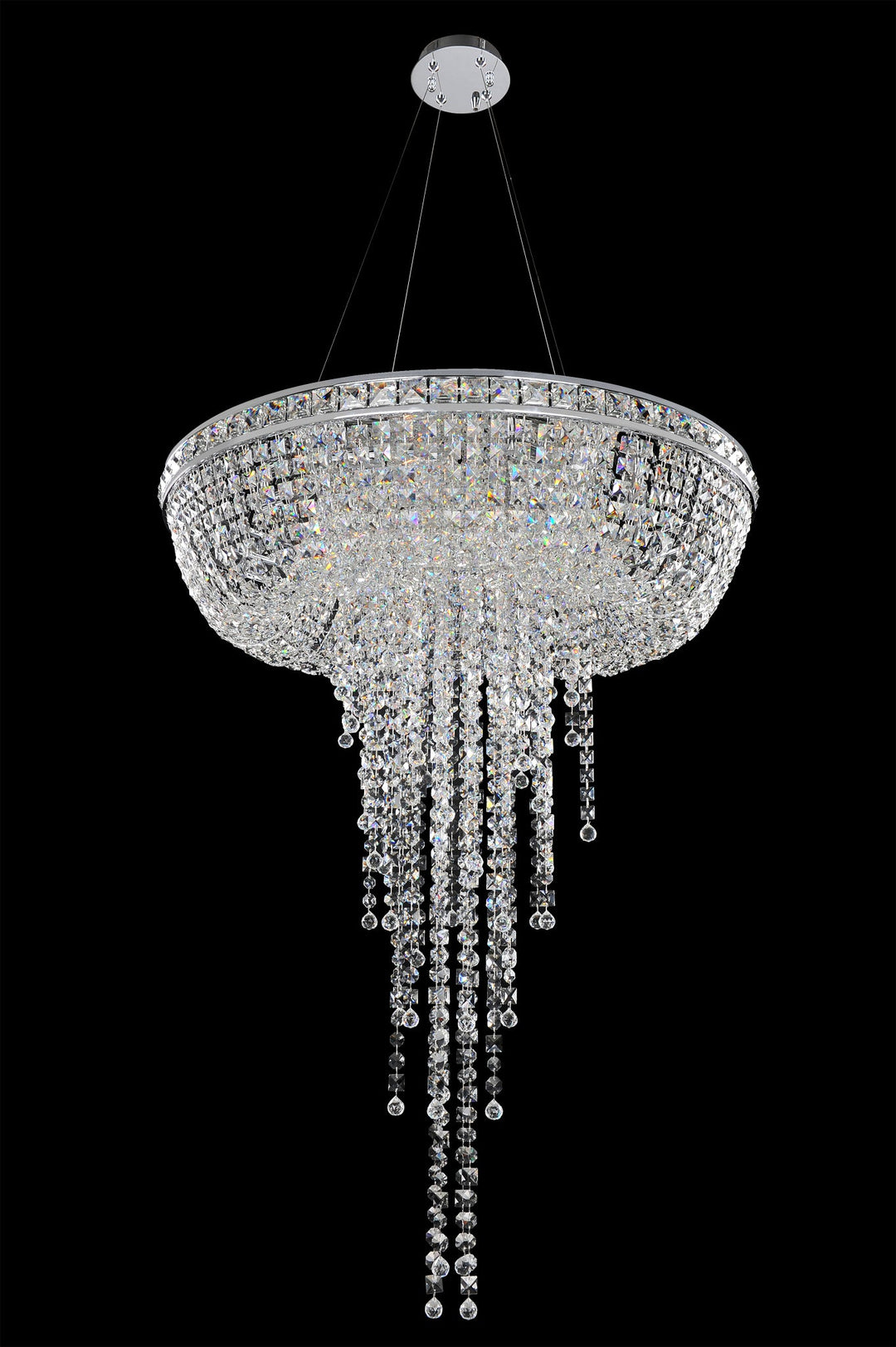 Allegri Cascata 32 Inch Convertible Pendant - Flush Mount