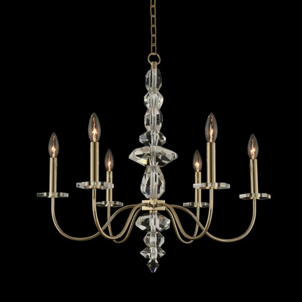 Bolivar 6 Light Chandelier Allegri