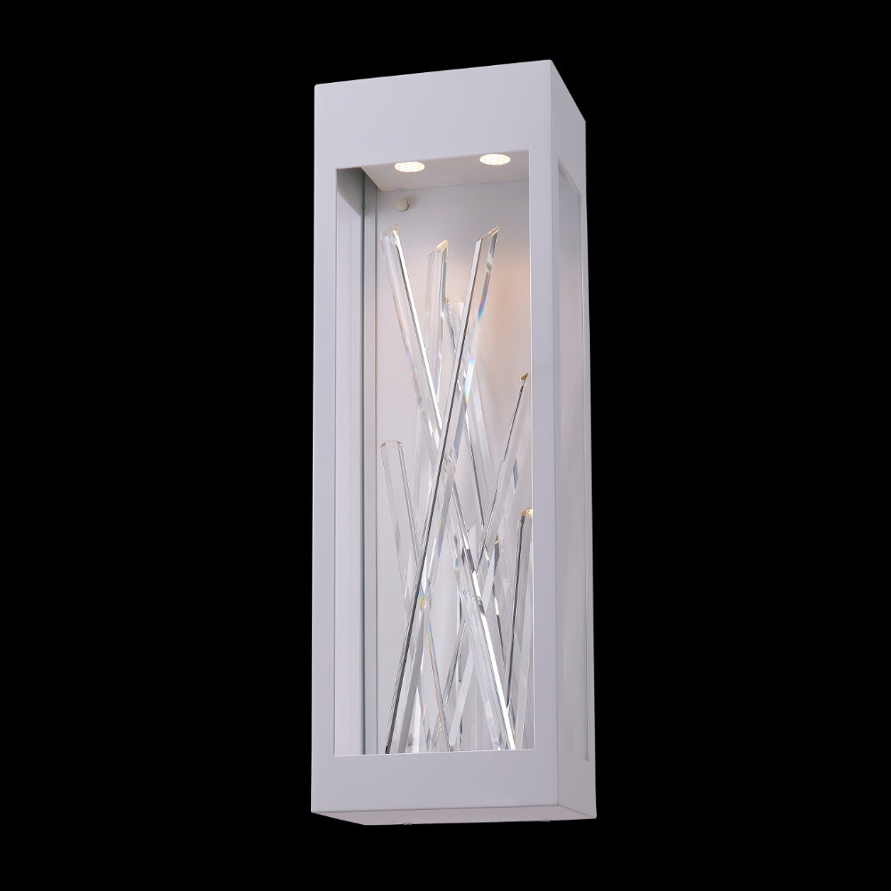 Allegri Arpione 24 Inch Matte White Outdoor Wall Sconce