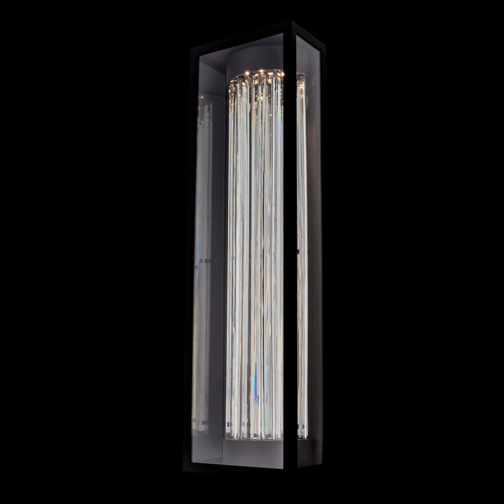 Allegri Cilindro  Esterno 36 in  Black Fluorocarbon Outdoor Wall Sconce