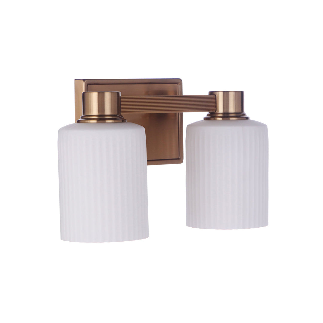 CRAFTMADE Bretton 2 Light Vanity in Satin Brass