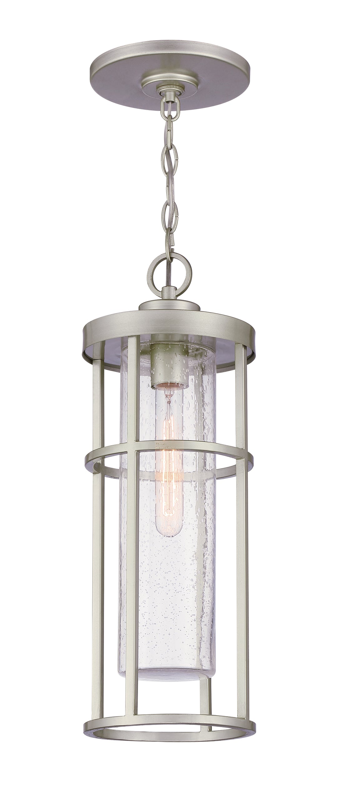 CRAFTMADE Encompass 1 Light Outdoor Pendant in Satin Aluminum