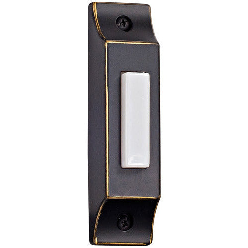 CRAFTMADE Surface Mount Die-Cast Builder's Series LED Lighted Push Button in Antique Bronze