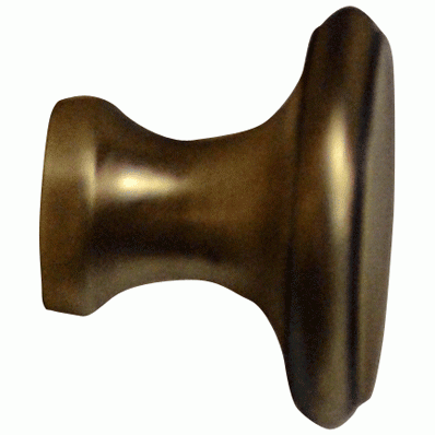 COPPER MOUNTAIN HARDWARE 1 1/4 Inch Brass Flat Top Cabinet Knob (Antique Brass Finish)