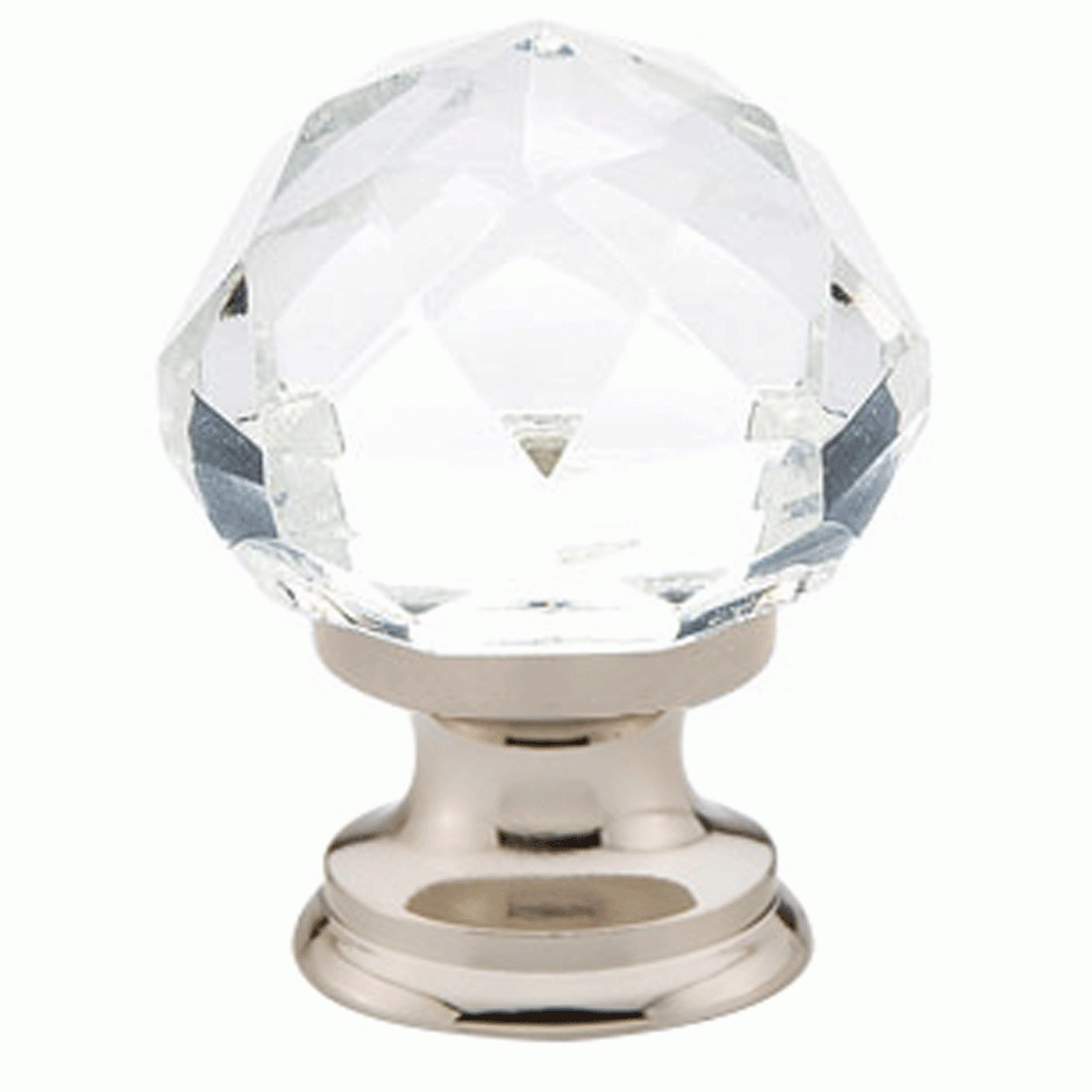 EMTEK 1 1/4 Inch Diamond Cabinet Knob (Polished Chrome Finish)