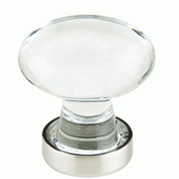 EMTEK 1 1/4 Inch Hampton Cabinet Knob (Brushed Nickel Finish)