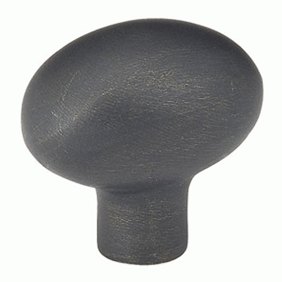 EMTEK 1 1/4 Inch Sandcast Bronze Egg Knob (Oil Rubbed Bronze Finish)