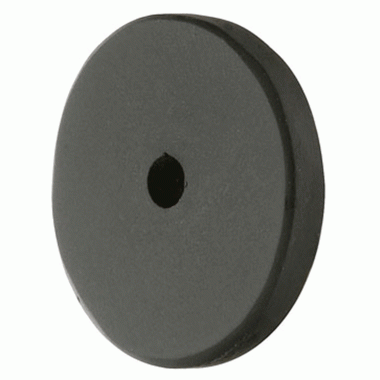 EMTEK 1 1/4 Inch Sandcast Round Back Plate (Matte Black Finish)