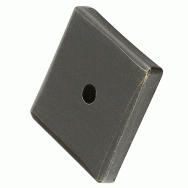 EMTEK 1 1/4 Inch Sandcast Square Back Plate (Oil Rubbed Bronze Finish)