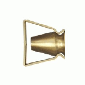 DELTANA 1 1/4 Inch Shutter Door Holder With Steel Bracket (Polished Brass Finish)