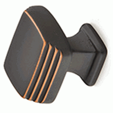 EMTEK Emtek 1 1/4 Inch Solid Brass Art Deco Knob (Oil Rubbed Bronze Finish)