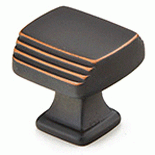 EMTEK Emtek 1 1/4 Inch Solid Brass Art Deco Knob (Oil Rubbed Bronze Finish)