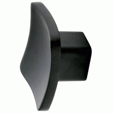 EMTEK Emtek 1 1/4 Inch Solid Brass Basin Knob (Flat Black Finish)