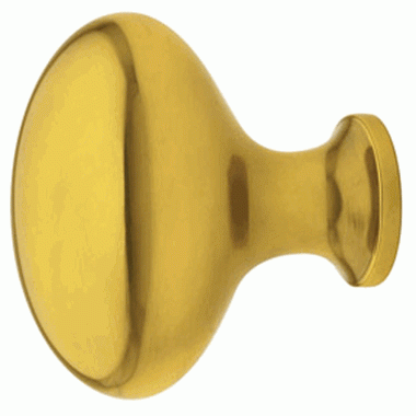 EMTEK Emtek 1 1/4 Inch Solid Brass Egg Cabinet Knob (Antique Brass Finish)