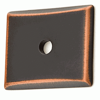 EMTEK 1 1/4 Inch Solid Brass Neos Back Plate For Knob (Oil Rubbed Bronze)