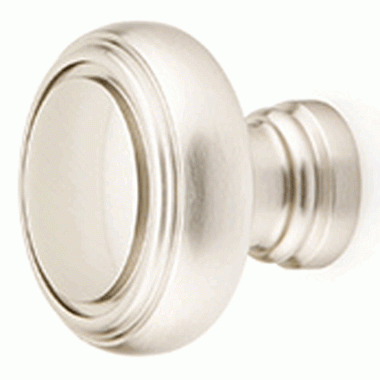 EMTEK 1 1/4 Inch Solid Brass Norwich Cabinet Knob (Brushed Nickel Finish)