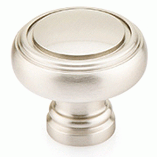 EMTEK 1 1/4 Inch Solid Brass Norwich Cabinet Knob (Brushed Nickel Finish)