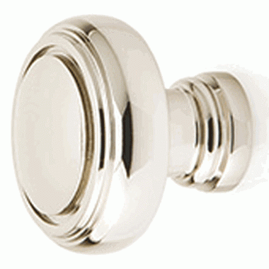 EMTEK 1 1/4 Inch Solid Brass Norwich Cabinet Knob (Polished Nickel Finish)