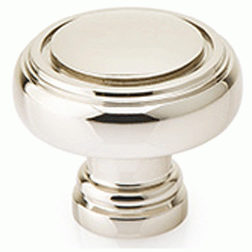 EMTEK 1 1/4 Inch Solid Brass Norwich Cabinet Knob (Polished Nickel Finish)