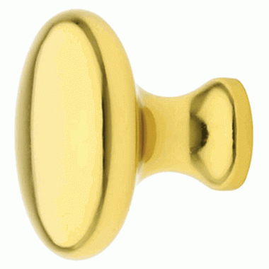 EMTEK 1 1/4 Inch Solid Brass Providence Cabinet Knob (Polished Brass Finish)