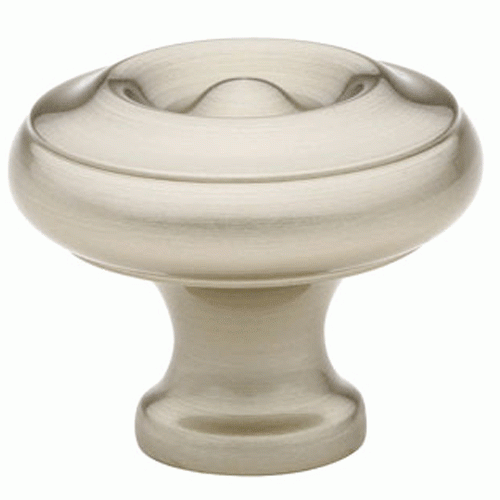 EMTEK 1 1/4 Inch Solid Brass Waverly Cabinet Knob (Brushed Nickel Finish)