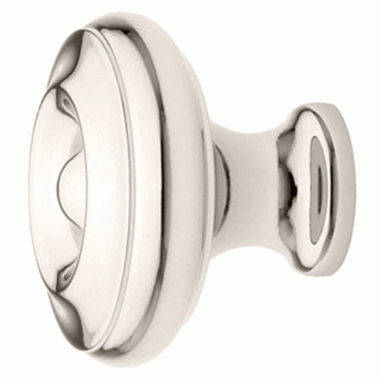 EMTEK 1 1/4 Inch Solid Brass Waverly Cabinet Knob (Polished Chrome Finish)