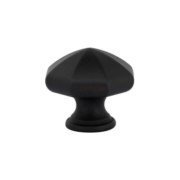 EMTEK 1 1/4 Inch Tuscany Bronze Octagon Knob (Flat Black)