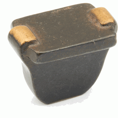 SCHAUB 1 1/4 Inch Vinci Rectangle Cabinet Knob (Antique Bronze Finish)