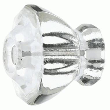 EMTEK 1 1/8 Inch Crystal Astoria Knob (Clear Finish)