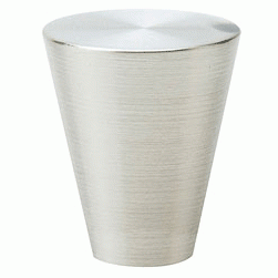 EMTEK Emtek 1 1/8 Inch Solid Brass Cone Knob (Brushed Nickel Finish)