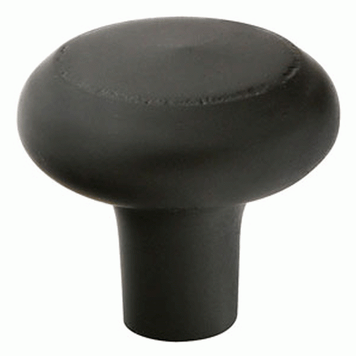 EMTEK Emtek 1 3/4 Inch Sandcast Bronze Barn Knob (Matte Black Finish)