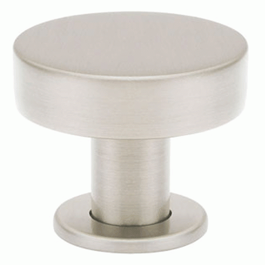 EMTEK 1 3/4 Inch Solid Brass Cadet Knob (Brushed Nickel Finish)