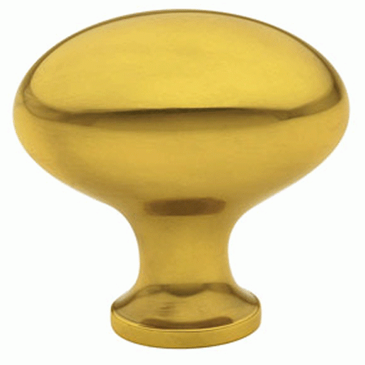 EMTEK 1 3/4 Inch Solid Brass Egg Cabinet Knob (Antique Brass Finish)