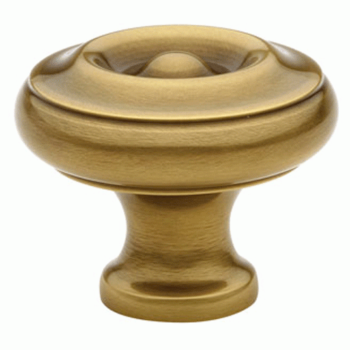 EMTEK 1 3/4 Inch Solid Brass Waverly Cabinet Knob (Antique Brass Finish)