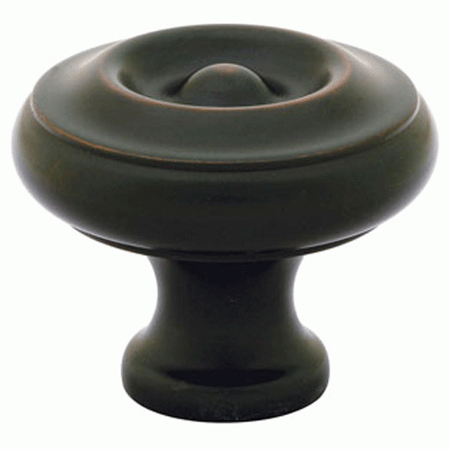 EMTEK 1 3/4 Inch Solid Brass Waverly Cabinet Knob (Oil Rubbed Bronze Finish)