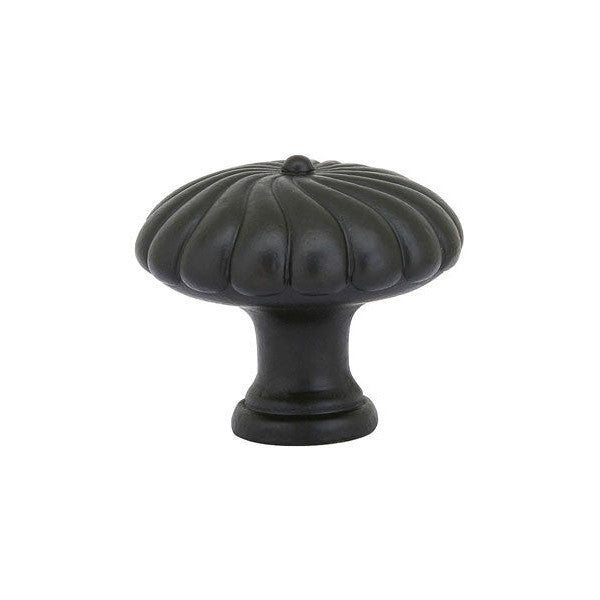 EMTEK 1 3/4 Inch Tuscany Bronze Twist Round Knob (Flat Black)