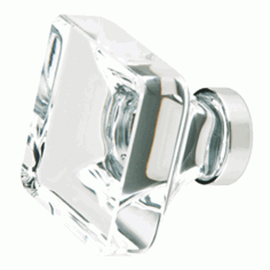 EMTEK 1 3/8 Inch Lido Cabinet Knob (Polished Chrome Finish)