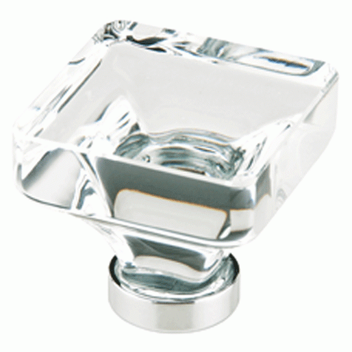 EMTEK 1 3/8 Inch Lido Cabinet Knob (Polished Chrome Finish)