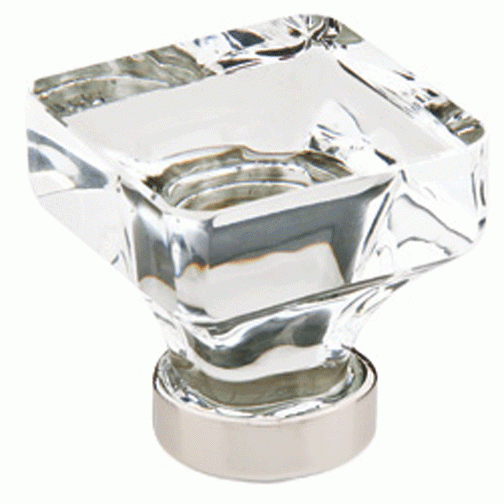 EMTEK 1 5/8 Inch Lido Cabinet Knob (Polished Nickel Finish)