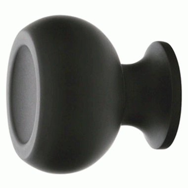 EMTEK Emtek 1 5/8 Inch Solid Brass Atomic Knob (Flat Black Finish)