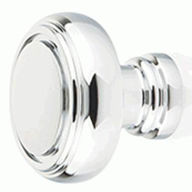 EMTEK 1 5/8 Inch Solid Brass Norwich Cabinet Knob (Polished Chrome Finish)