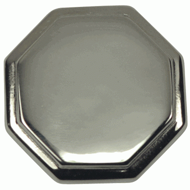 1 5/8 Inch Solid Brass Octagonal Cabinet Knob (Polished Chrome Finish) COPPER MOUNTAIN HARDWARE