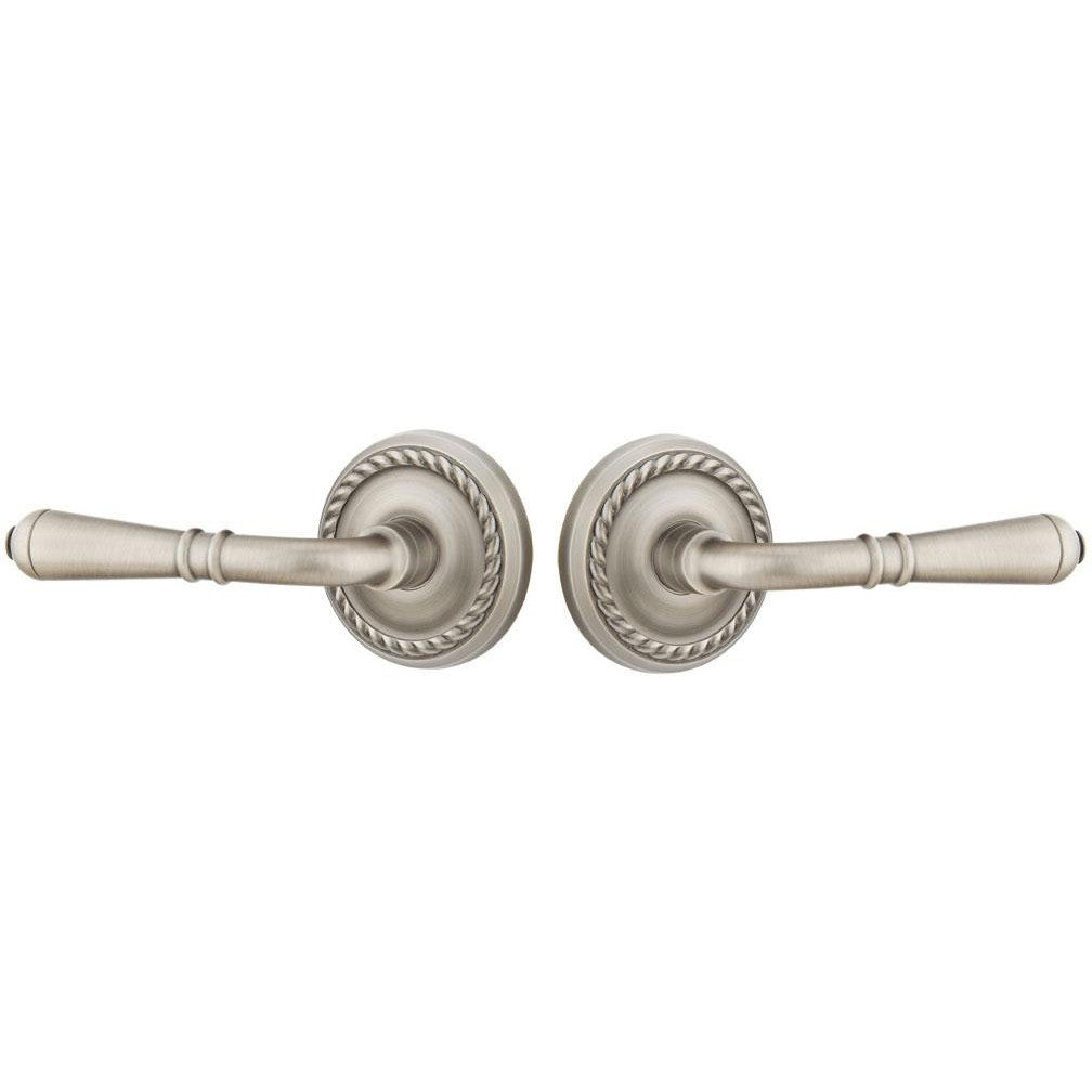 EMTEK Emtek Solid Brass Turino Lever With Rope Rosette (Many Finishes Available)