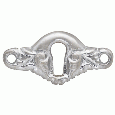 COPPER MOUNTAIN HARDWARE 2 Inch Solid Brass Victorian Escutcheon (Brushed Nickel Finish)