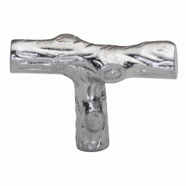 COPPER MOUNTAIN HARDWARE 1 7/8 Inch Solid Brass Tree Branch Bar Knob (Polished Chrome Finish)