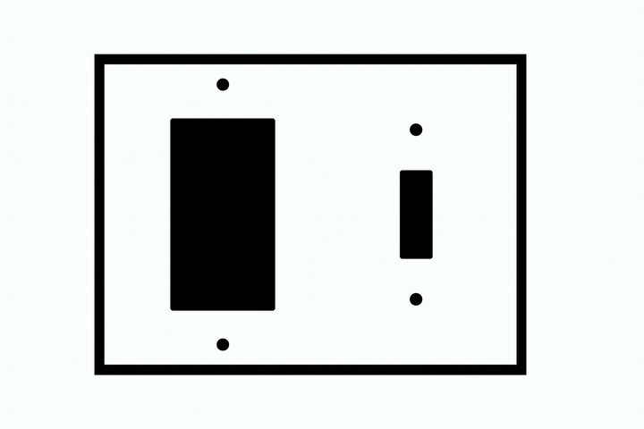 Sonnet Leaf Wall Plate (Oil Rubbed Bronze Finish)