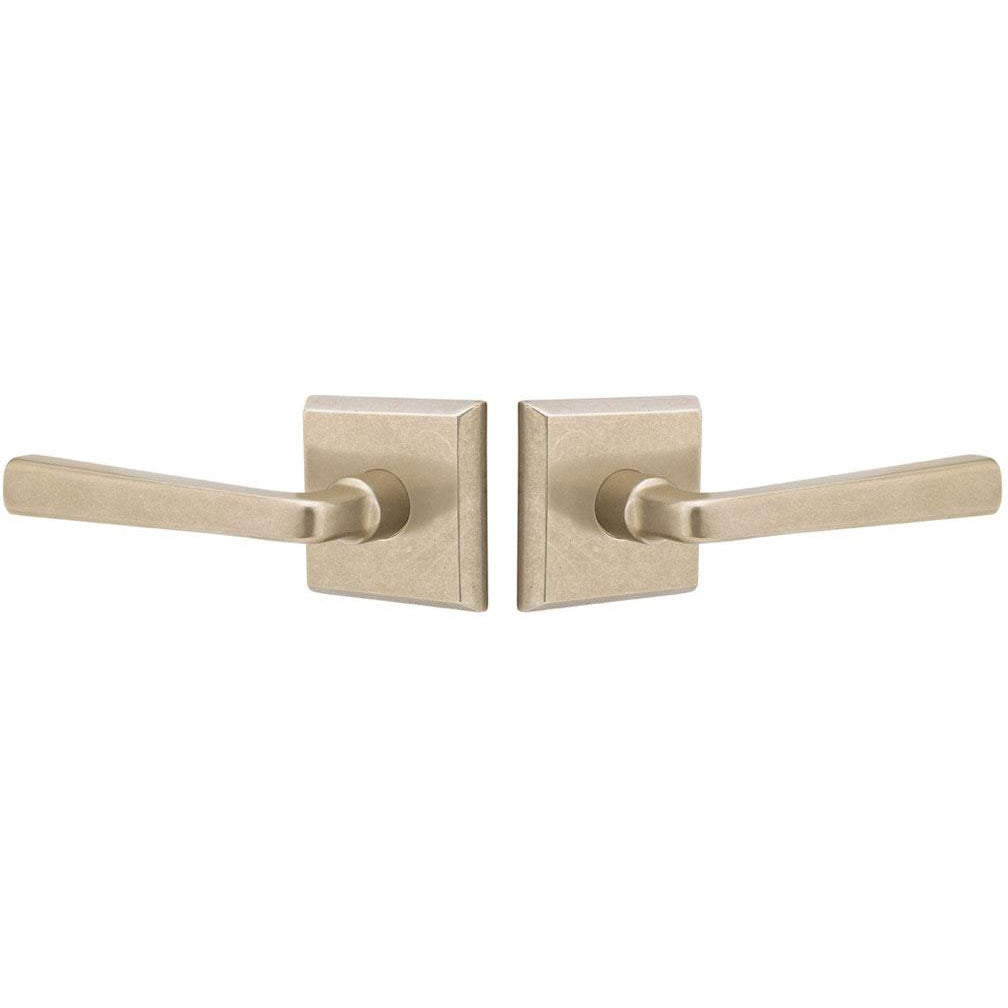 EMTEK Sandcast Cimarron Lever With Square Rosette