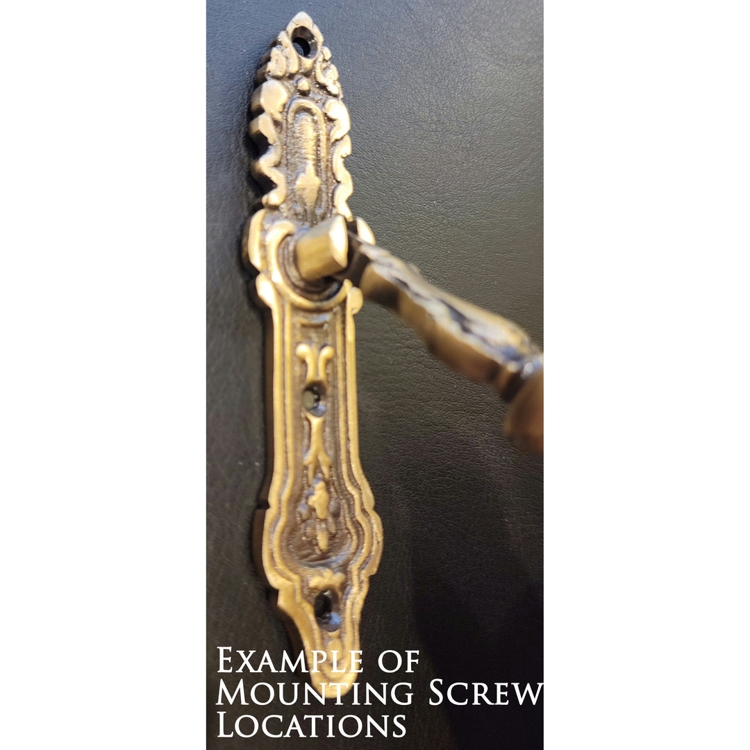 COPPER MOUNTAIN HARDWARE 4 Inch Solid Brass Baroque / Rococo Drop Pull (Polished Chrome Finish)