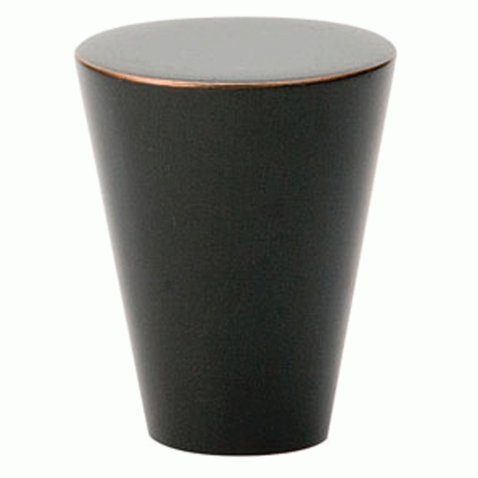 EMTEK 1 Inch Solid Brass Cone Knob (Oil Rubbed Bronze Finish)